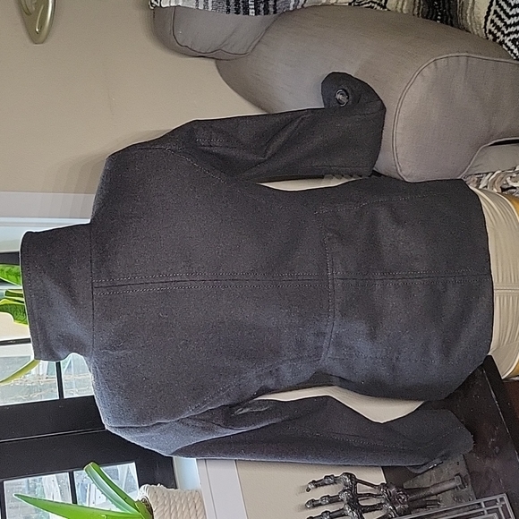 Womens Thread & Supply Double Breasted Peacoat Sizs Medium Grey - Picture 6 of 7